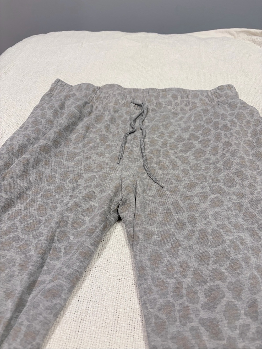 Colsie Gray Leopard Print Jogger Lounge Pants XL - Picture 5 of 7